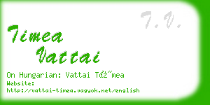 timea vattai business card